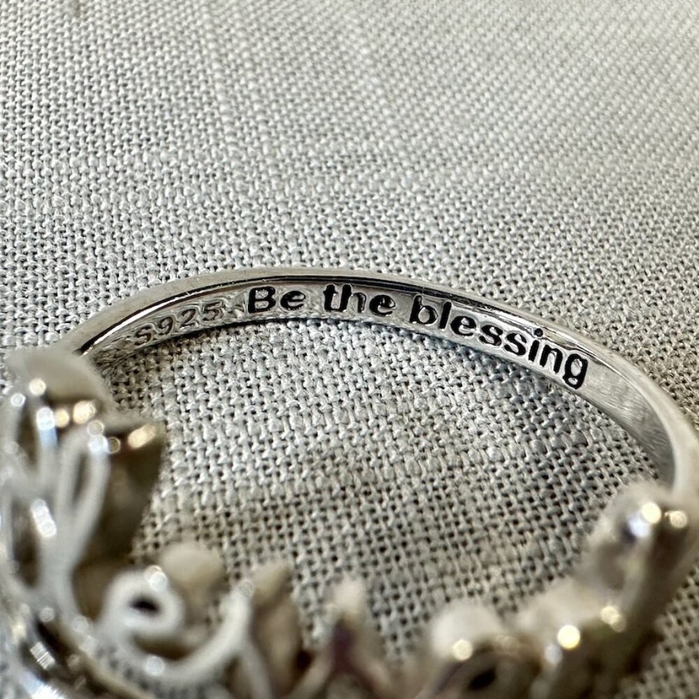 Blessed Cross Sterling Silver Ring - image 8